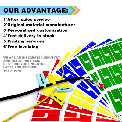 Custom A4 Cable Labels for Network Stickers Printable